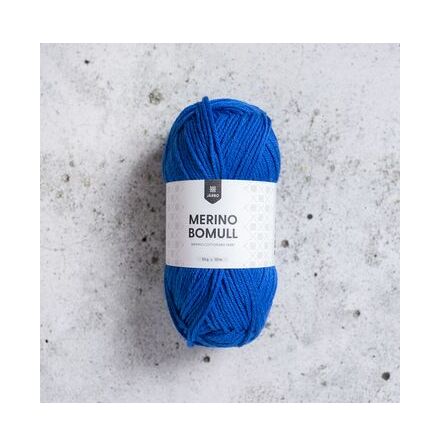 Merino Bomull Victoria Blue