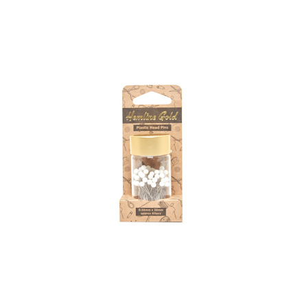 KNAPPNL 0.58 x 38 MM PLASTHUVUD 60 ST