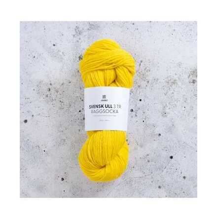 Svensk ull raggsocka 100g Dandelion bloom