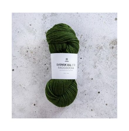 Svensk ull raggsocka 100g Tracker green