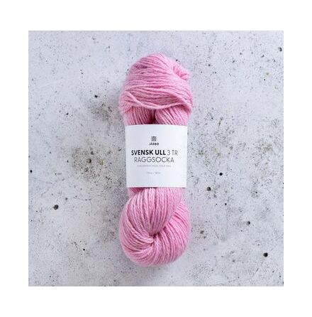 Svensk ull raggsocka 100g Rosendal Pink