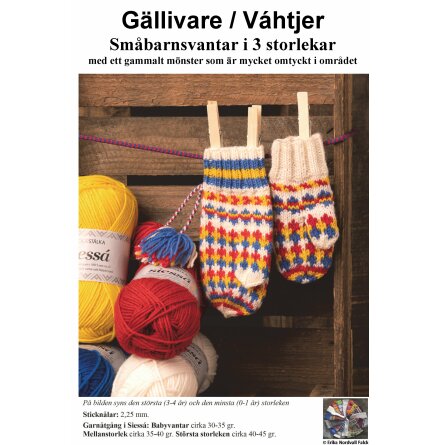 Stickbeskrivning barnvante Gllivare