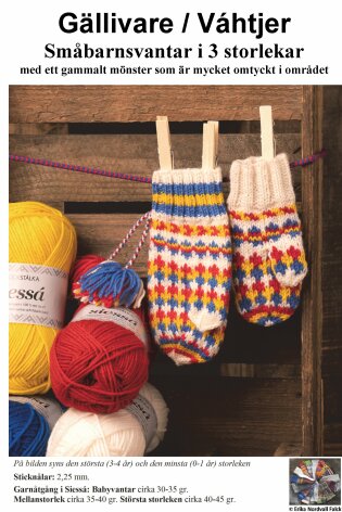 M�nster G�llivare sm�barnsvantar i 3 storlekar