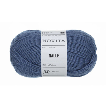 Nalle 100g jeansbl� fr�n Novita