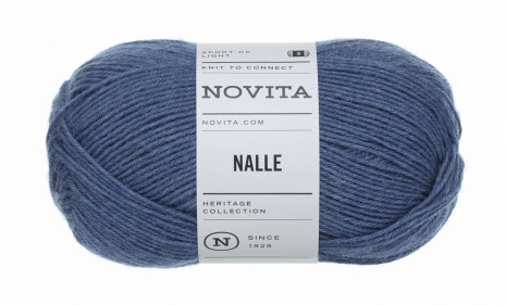 Nalle 100g jeansbl� fr�n Novita