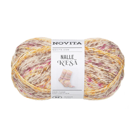 Nalle sommar 100g blomsterrabatt fr�n Novita 