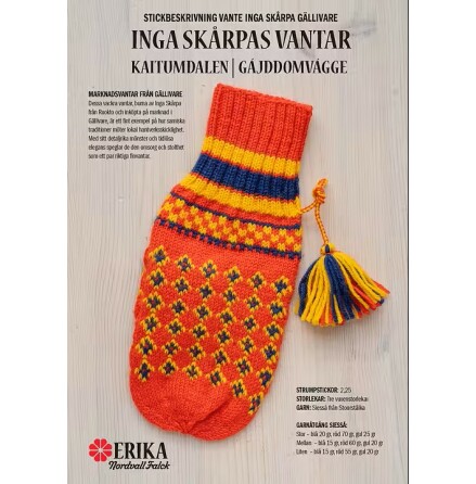 Stickbeskrivning Inga Sk�rpas vante
