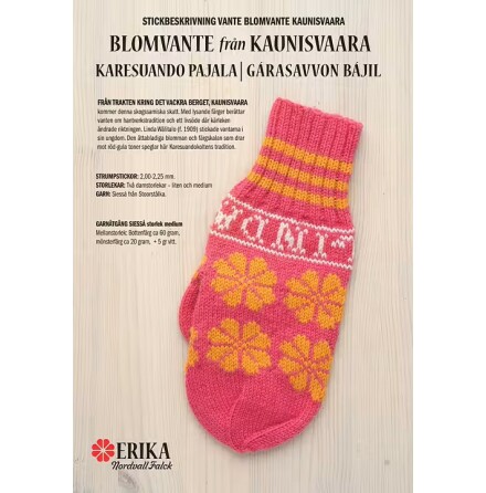 Stickbeskrivning Blomvante fr�n Kaunisvaara