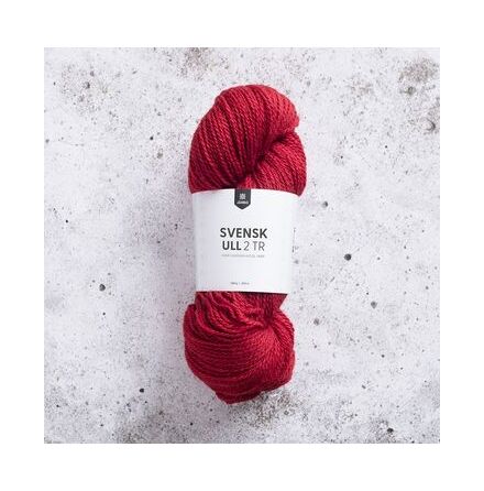 Svensk ull 2 tr 100g Sheer red fr�n J�rbo