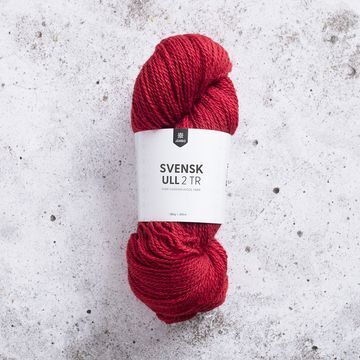 Svensk ull 2 tr 100g Sheer red fr�n J�rbo